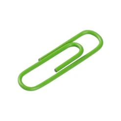 JAM PAPER Standard 1" Paper Clips, Lime Green, 1/Pack (2183624) -Office Product Shop sp58557730 sc7