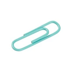 JAM Paper Small Paper Clips, Teal, 100/pack (21832064) -Office Product Shop sp58557747 sc7