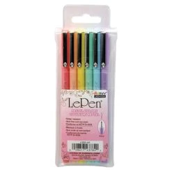 Uchida® LePen®, Assorted Pastel Colors, 6/Pack (UCH43006P)