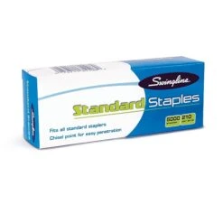 Swingline Standard Staples, 1/4" Leg Length, 5,000 Staples/Box, 100 Boxes/Carton (35108CT) -Office Product Shop sp69764709 sc7