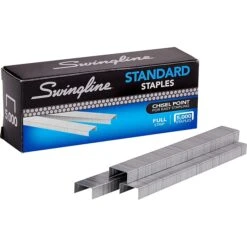 Swingline Standard Staples, 1/4" Length, 210 Per Strip, 5,000/Box, 3 Boxes (S7035104) -Office Product Shop sp70516873 sc7