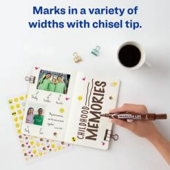 Avery Marks-A-Lot Large Desk-Style Permanent Marker, Chisel Tip, Brown (08881) -Office Product Shop sp71099853 sc7
