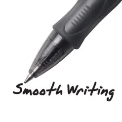 BIC Gel-Ocity Retractable Gel Pen, Medium Point, Black Ink, 24/Pack (RLC241-BLK) -Office Product Shop sp89168400 sc7