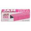JAM Paper Colorful Staples, 1/4" Leg Length, Pink, 5000/Box (335PIZ) 2 JAM Paper Colorful Staples, 1/4" Leg Length, Pink, 5000/Box (335PIZ) -Office Product Shop sp92366677 sc7