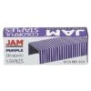 JAM Paper Colorful Staples, 1/4" Leg Length, Purple, 5000/Box (335PUZ)