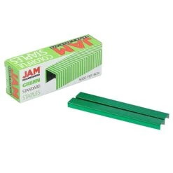 JAM Paper Colorful Staples, 1/4" Leg Length, Green, 5000/Box (335GRZ) -Office Product Shop sp92366688 sc7 1