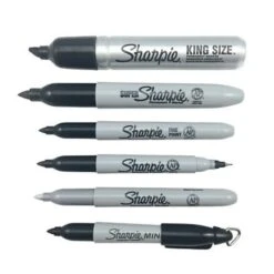 Sharpie Super Permanent Markers, Fine Tip, Black, 6/Pack (33666) -Office Product Shop sp96067704 sc7