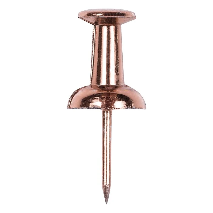 JAM Paper Push Pins, Rose Gold, 100/Pack (22432063) 5 JAM Paper Push Pins, Rose Gold, 100/Pack (22432063) - Image 3
