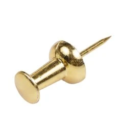JAM Paper Push Pins, Shiny Gold, 100/Pack (222419051) -Office Product Shop sp97365210 sc7