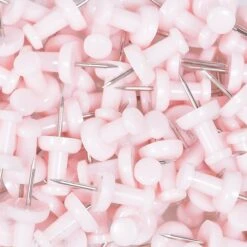 JAM Paper Pushpins, Baby Pink, 100/Pack (222419048) -Office Product Shop sp97365351 sc7